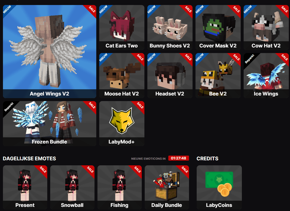 Cat Ears Two have no sale? and everything else does? | LabyMod Idea
