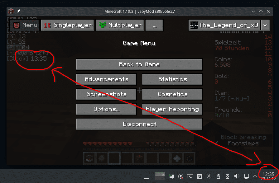 Timezone not correct time widget labymod idea